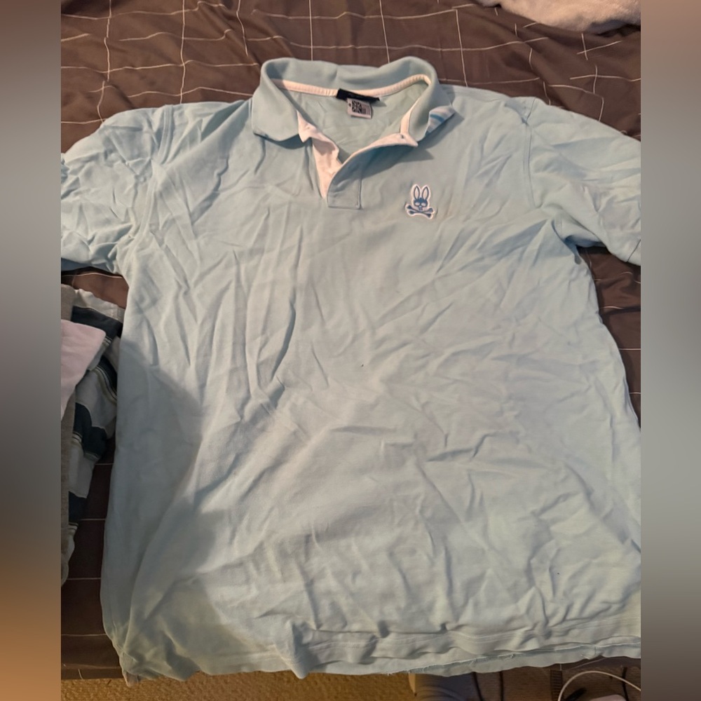Psycho Bunny like new baby blue polo 8 (M) like new